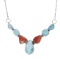 Navajo C. Begay Larimar & Spiny Oyster Necklace