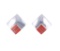 Navajo Ray T. Knifewing Red Branch Coral Earrings