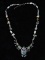 Sajen Abalone & Topaz Sterling Silver Necklace