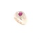 1.16ct Myanmar Ruby & VS2 Diamond 14k Gold Ring