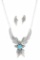 Navajo C. Johnson Silver Turquoise Jewelry Set