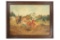 Beckett Oil on Board Manhunt Posse Painting 1930-