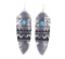 Navajo R Singer Sterling Silver Turquoise Earrings
