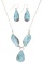 Navajo J. Begay Silver Larimar Necklace/ Earrings