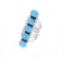 Navajo T. Yazzie Sterling Silver Turquoise Ring