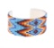 Navajo Copper Hide Trade Seed Bead Bracelet
