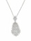 VS2 Diamond Cluster & 14k White Gold Necklace