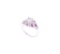 0.63cts Ruby & VS2 Diamond 14k White Gold Ring