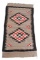 Vintage Mexican Indigenous Two Grey Style Blanket