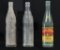 Nehi / Royal Crown Three Glass Bottles 1930-60s