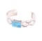 Navajo B. Slim Sterling Silver Turquoise Bracelet