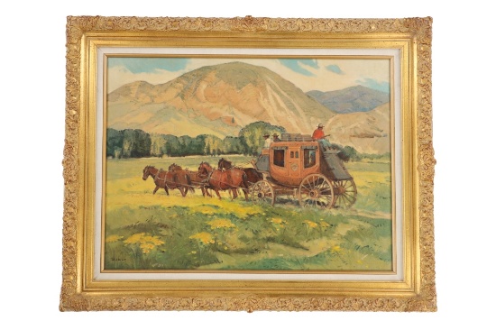 Original Montana Sheryl Bodily b.1936 Oil Painting