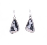 Navajo J. Begay White Buffalo Turquoise Earrings