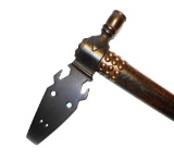 Sioux Buffalo-Head Themed Spontoon Pipe Tomahawk