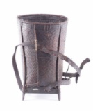 Southern Laos Tribal Backpack Basket Early 1900s