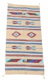 Zapotec Saltillo Natural Stepped Medallion Rug
