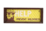 U.S. Forest Service Smokey Prevent Wildfire Sign