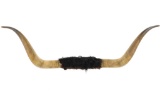 Texas Longhorn Steer Hide Wrapped Wall Mount