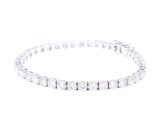 Brilliant 11.00ct Diamond 14k White Gold Bracelet
