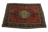 Heriz Serapi Persian Hand Knotted Wool Area Rug
