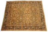 Ca. 1910 Mahal Golden Iran Persian Wool Rug