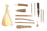 Pre Columbian Utensils, Awls, & Scraper Collection