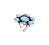 Navajo R. Sam Sterling Silver Golden Hills Ring