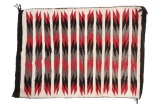 Navajo Crystal Eye Dazzler Rug c. 1950's