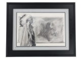 Original Doug Levitt b.1964 Chief's Charcoal
