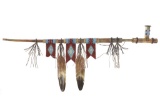 Jay Tschudy Native American Peace Pipe Metal Art