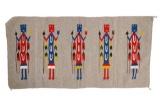 Navajo Ye Be Chei Hand Woven Rug c. 1970's