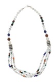 Navajo T&R Singer White Buffalo Turquoise Necklace