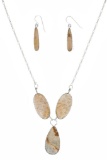 Navajo J. Begay Sterling Silver Agate Jewelry