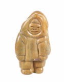 Sharon Spencer Soapstone Bundled Eskimo Hunter