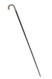 United Kingdom English Silver Handle Cane c. 1950s