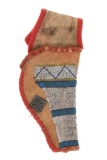 Southern Plains Beaded Revolver Hide Holster