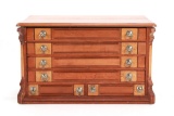 Clark's 6 Drawer Spool Cabinet c. 1910-1930's