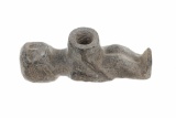 Cherokee Hand Carved Human Effigy Pipe Late 1800s