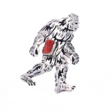 Navajo R. Singer Sterling Silver Sasquatch Ring