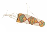 Blackfeet Elliptical Polychrome Parfleche Case
