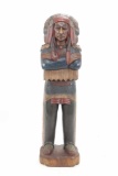 Large Cigar Store Indian Wood Carving Life Sized