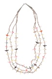 Zuni Triple Strand Bird Fetish Necklace
