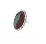 Navajo Jennifer Begay Silver Royston Ribbon Ring
