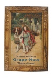 Grape-Nut Cereal Tin Advertisement 1910-20s