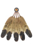 Jay Tschudy Five Feathers Concho Metal Art