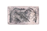 Navajo A Kanteena Sterling Silver Shadowbox Buckle