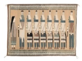 Nellie Begay Yei-Be-Chai Turquoise Woman Tapestry