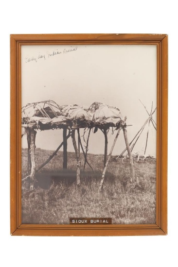 D.F. Barry (1854-1934) Sioux Burial Photograph