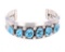 Navajo Sterling Silver Turquoise Bracelet c. 1950s