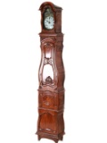 18th C. French Louis XV Comtoise Walnut Clock